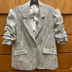 Cinq à Sept Lena Blazer in Black/Ivory size 6 brand new with the tags